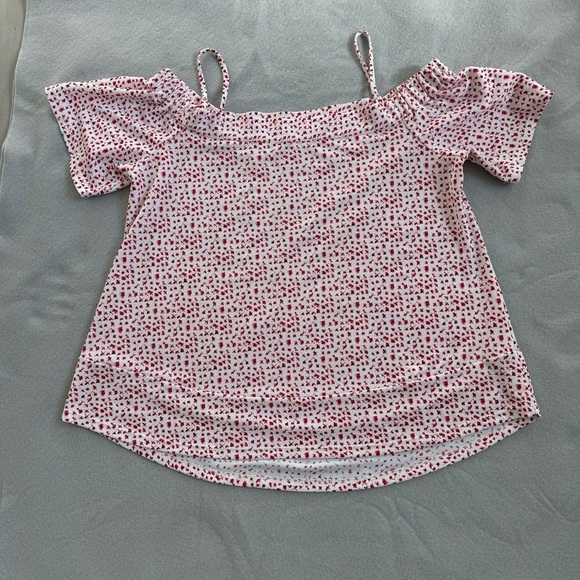 Essentials by Milano Top Square Neck Cold Shoulder Size L - Picture 1 of 7